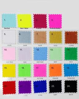 LYCRA STRETCH COLOR CHART 1 YD. CHOICE OF COLOR  