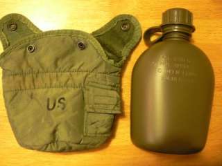 Military Surplus 1 QT OD Canteen Cover W NEW Canteen  