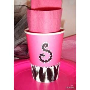  Hot Pink Zebra Personalizedparty Print cup Everything 
