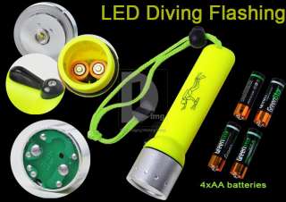 20m Underwater Diving Dive CREE Q3 LED Flashlight Torch  
