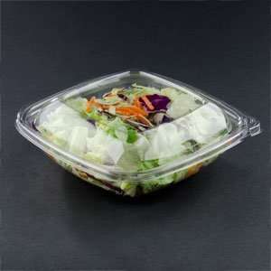   Clear Square Tamper Evident Bowl with Lid   150 / CS