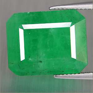 40 CTS Excellent Luster Natural Columbian Best Green Emerald Octagon 