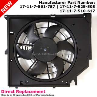 BMW E46 3 Series OEM Factory Style Cooling Auxiliary Radiator Fan 