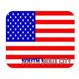  US Flag   South Sioux City, Nebraska (NE) Mouse Pad 