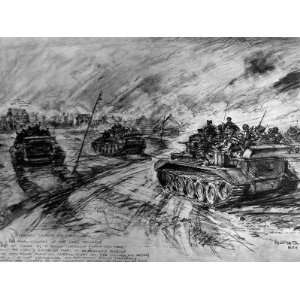  British Assault on Linne, Holland; Second World War, 1945 
