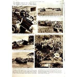   1951 FRENCH SOLDIERS INDO CHINA TANK WAR PLEVEN BEVIN