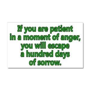 Martial Arts Patient Proverb Wall Decal