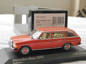 43 Minichamps Mercedes Benz W123 200T (1980) orange  
