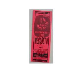   Megadeth Handbill Poster Megadeath Day Of Reckoning