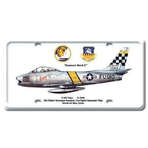  F 86F Sabre License Plate