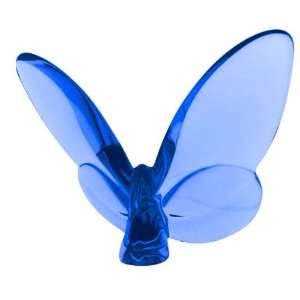  Baccarat Lucky Butterfly, Sapphire, 3 3/8in Everything 