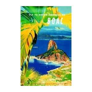   Rio de Janiero   Artist Wooton  Poster Size 39 X 27