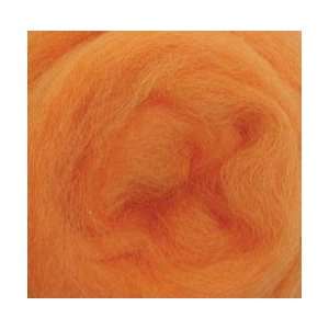 Wool Roving 12 .22 Ounce Tangerine