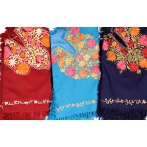    Lot of Three Ponchos from Kashmir   Pure Wool 