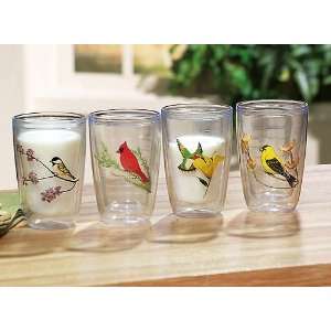    Set of 4 Insulated Bird Drinking Tumbler Cups 