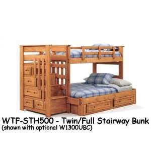  Woodcrest Woody Creek Twin Over Full Stairway Bed WTF 