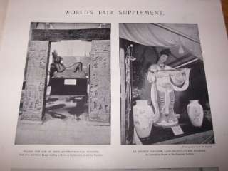 1893 Harpers Weekly Columbian Worlds Fair supplement Frederic 