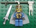 LEGO CASTLE KING MINIFIG LOT knights kingdom mathias lion sword old 