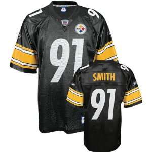 Aaron Smith Black Reebok NFL Pittsburgh Steelers Toddler Jersey