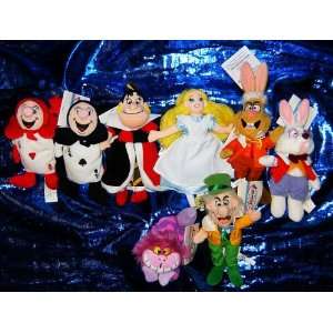  Disneys Alice in Wonderland 7 Eight Piece Plush Beanie 