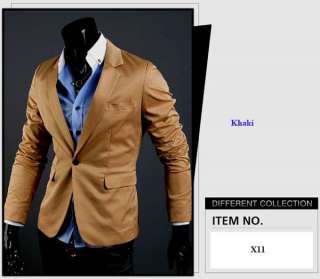   Casual Slim Blazer Suit Top Jacket X11 M XL 3 COLOR free ship  