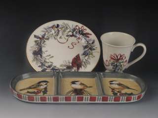Pc. Lenox Winter Greetings Catherine McClung Divided Tray Salad 