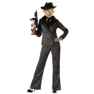 Womens Gangster Lady Costume Size Medium (8 10) By California Costume 