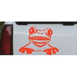 Tree Frog Animals Car Window Wall Laptop Decal Sticker    Red 14in X 