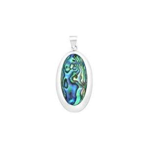  Abalone & Silver Pendant