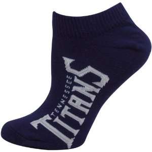   Titans Ladies Navy Blue Team Logo Ankle Socks