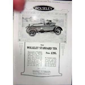  1923 ADVERTISEMENT WOLSELEY MOTOR CAR BIRMINGHAM