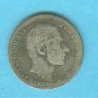 SPAIN PHILIPPINES  1884 ALFONSO XII 20 CENTAVOS RARE  
