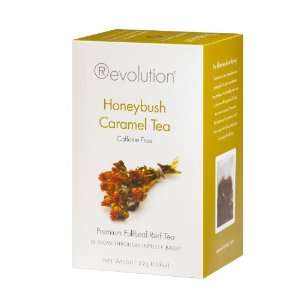 Revolution Tea Honeybush Caramel Tea, Caffeine Free, 16 Count Teabags 