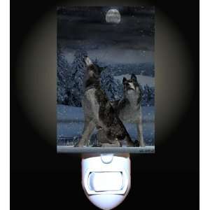 Wolf Moon Pair Decorative Nightlight