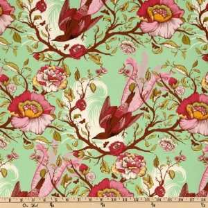  44 Wide Moda Plume Tailfeathers Mint Fabric By The Yard 
