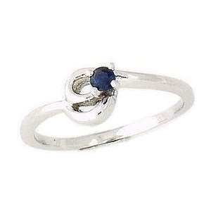  Sapphire Twist Rings 14K White Gold SZUL Jewelry