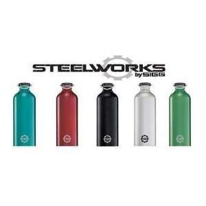  SIGG 1.0L Reusable Water Bottle   Steel Works   Green 8203 
