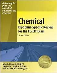 Chemical Discipline Specific Review for the FE/EIT Exam, (1591260671 