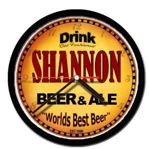  SHANNON beer and ale cerveza wall clock 