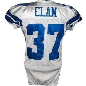 Abram Elam #37 2006 Cowboys Game Used White Jersey (Size 46 Prova Auth 