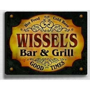  Wissels Bar & Grill 14 x 11 Collectible Stretched 