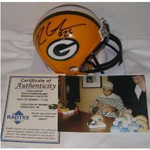   Grant Autographed Green Bay Packers Mini Helmet