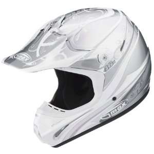  GMAX Youth GM46X Future Full Face Helmet Large  Silver 