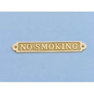 Smoking Sign 5     Nautical Decorative Gift Solid Brass Home Nautical 