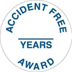  HARD HAT EMBLEMS ACCIDENT FREE YEARS AWARD