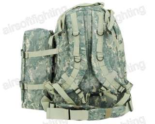 Molle Tactical US Army Hunting 3Day Backpack With Zipper Bag ACU A 