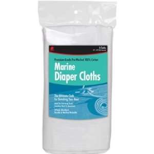  Buffalo Industries Buff Marine Diaper Cloth 3Pk Sports 