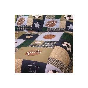  Sports Patch Full / Queen Quilt