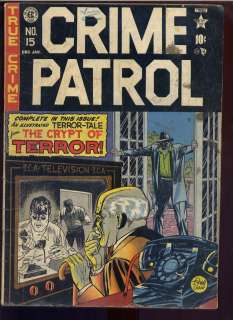 Crime patrol #15 E.C horror comic 1st crypt of terror  