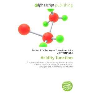  Acidity function (9786132886422) Books